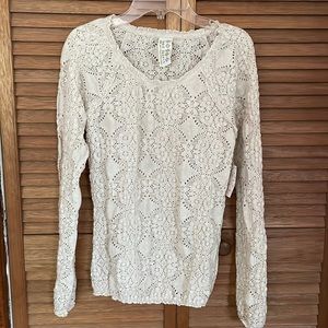 Free People lace shirt M